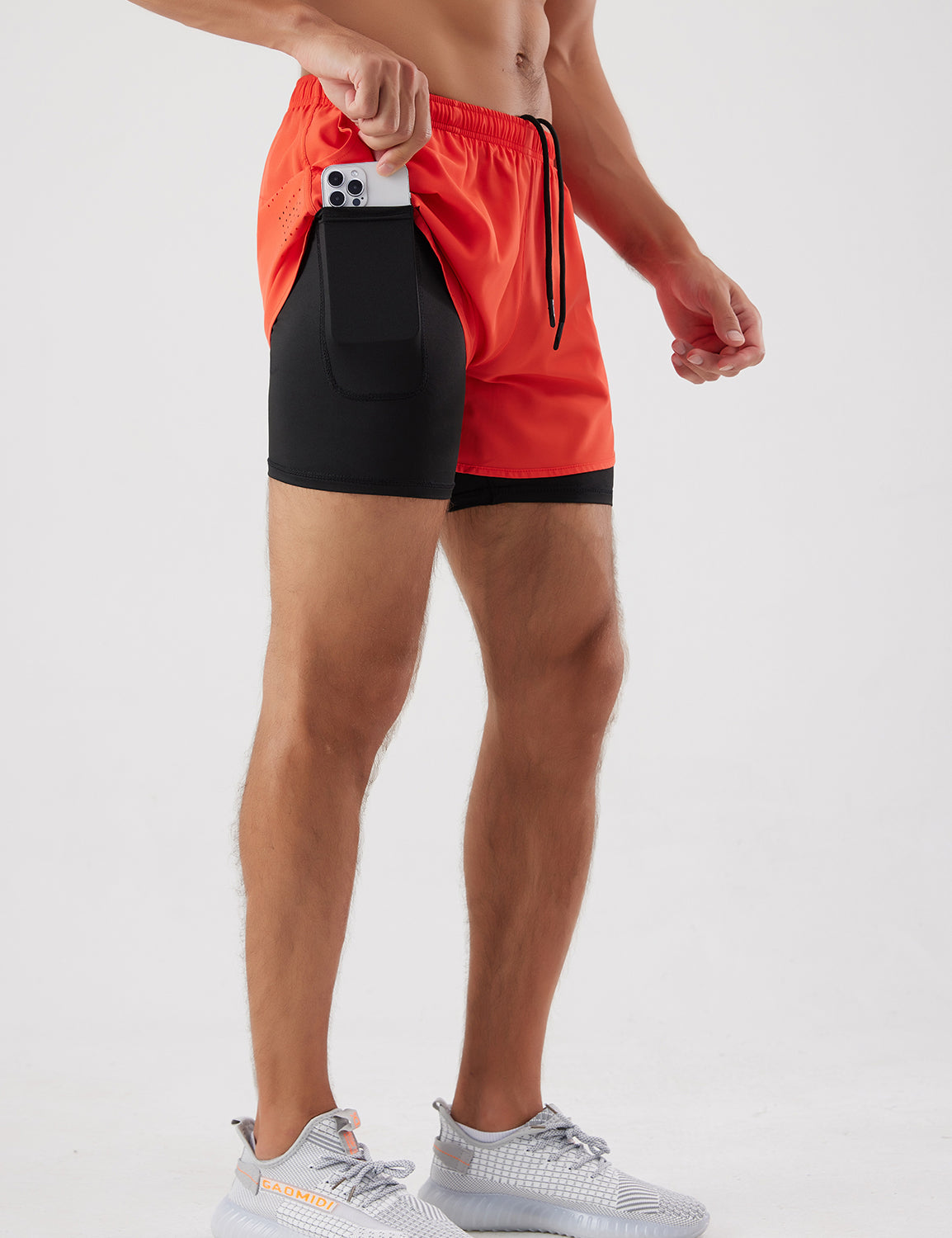Orin Men’s 2-in-1 Running Shorts with Compression Liner, Quick Dry Gym Workout Shorts with Phone Pocket