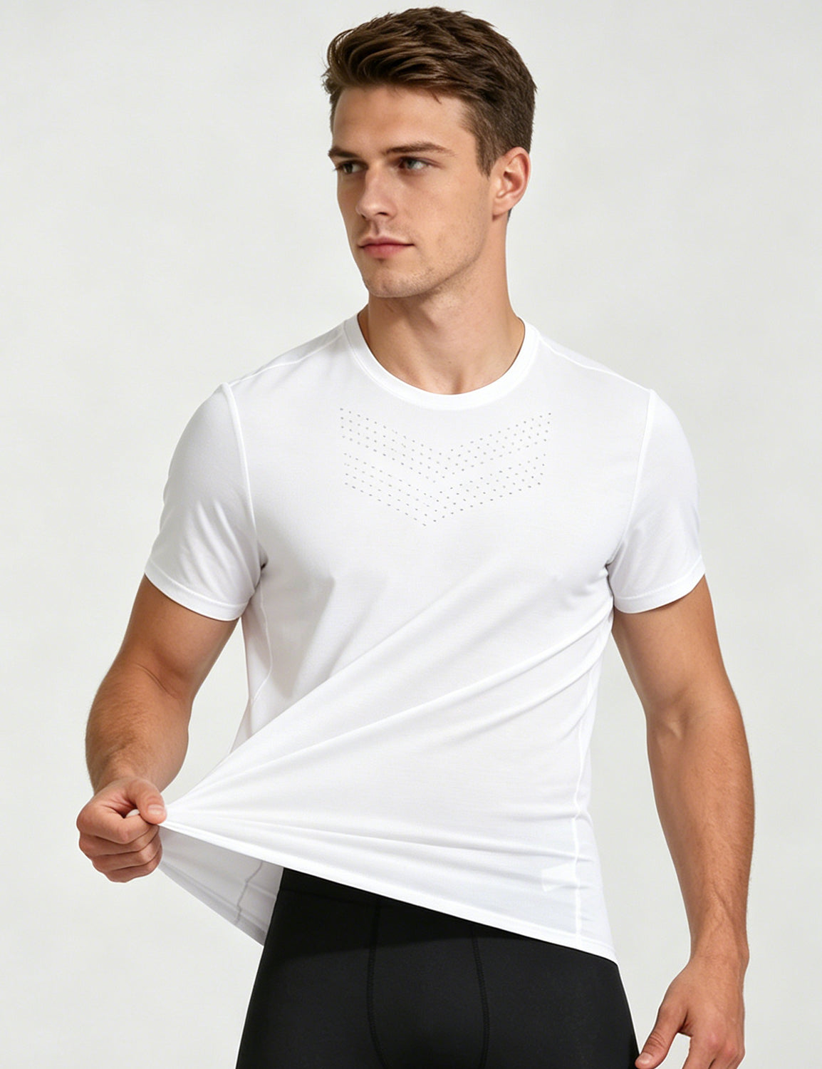 Orin Men's Perforated Breathable Sports Short Sleeve T-Shirt