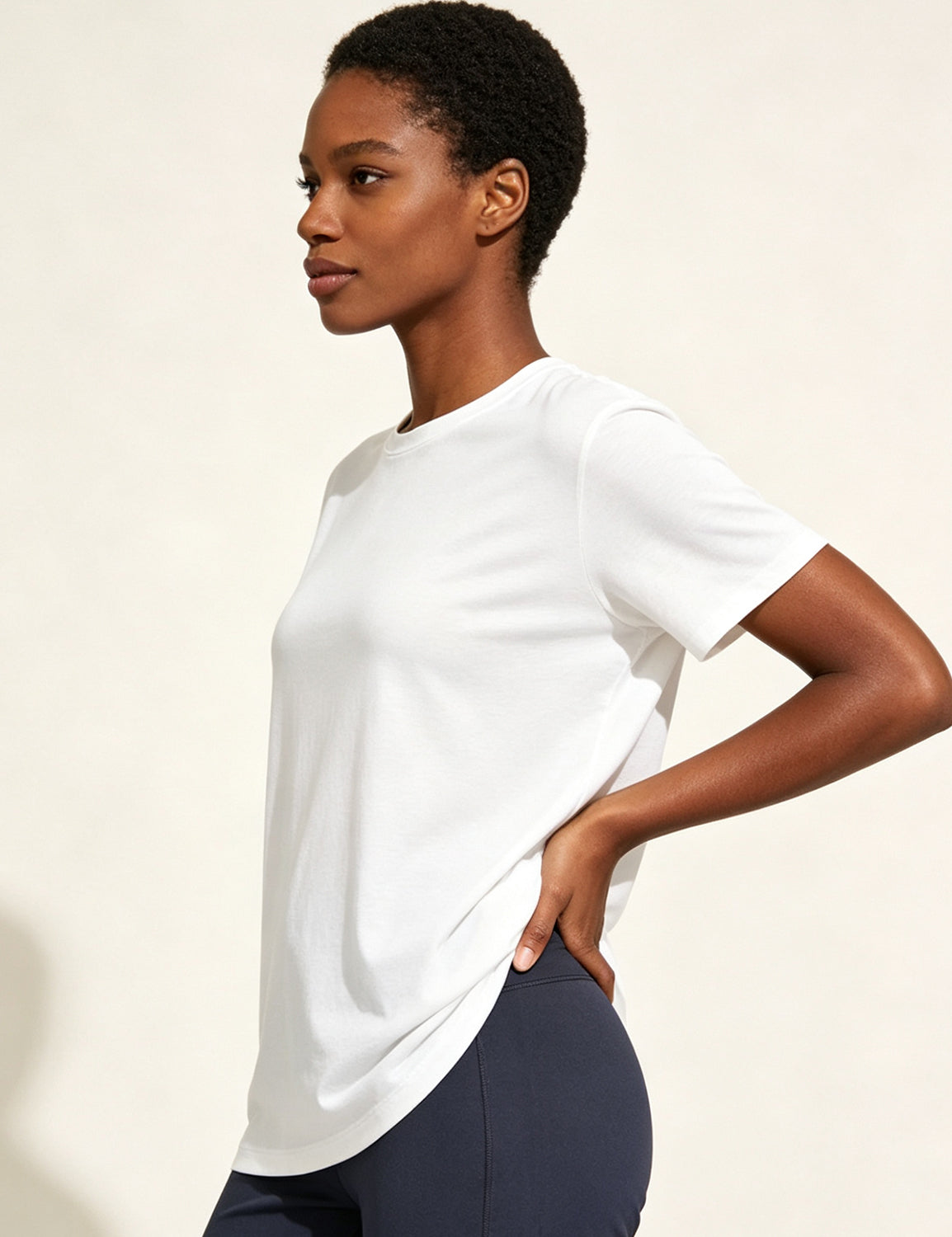 Orin Women's Crew Neck Loose Casual Sports Short Sleeve