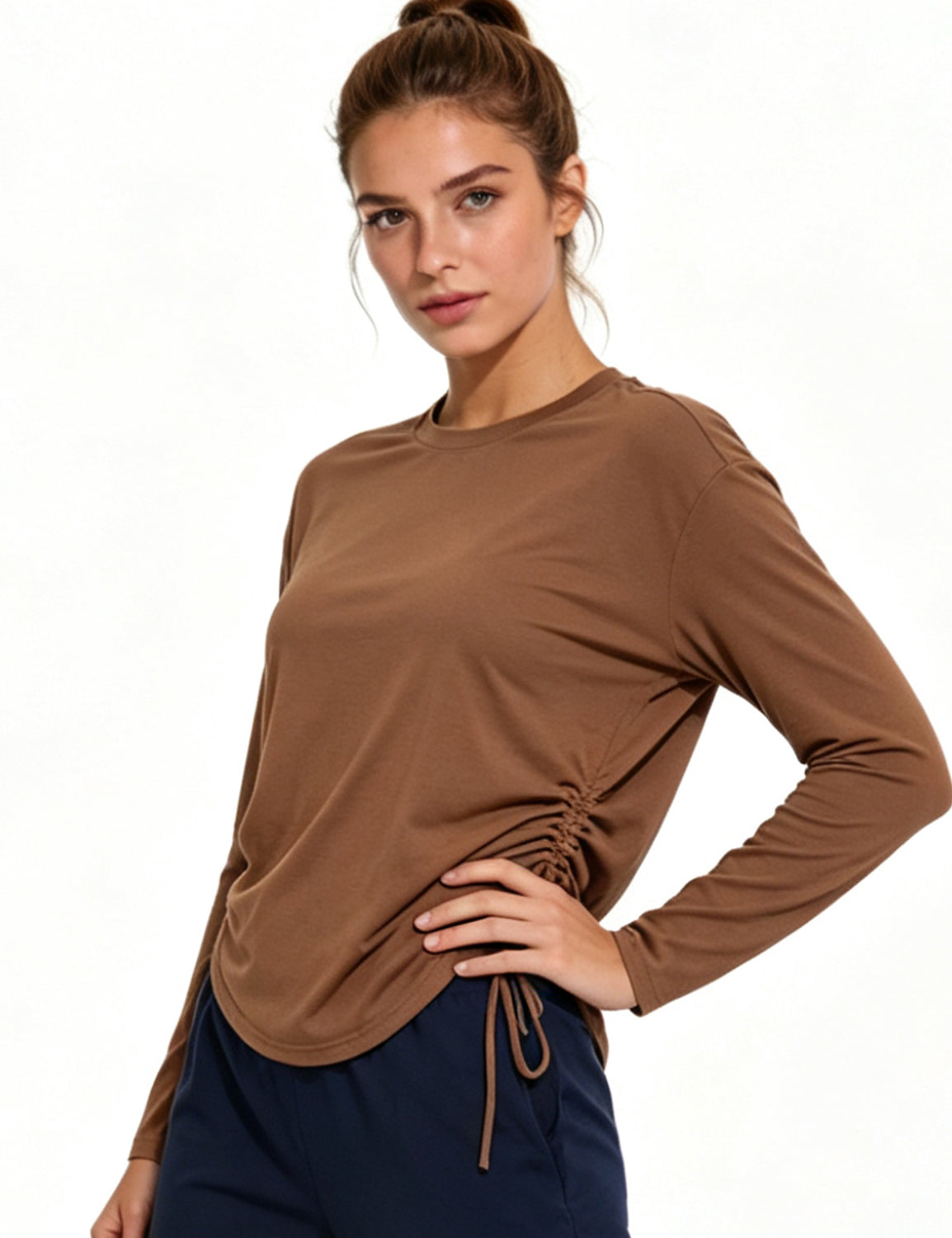 Orin Women's Loose Quick-Dry Breathable Long Sleeve Top for Training & Running