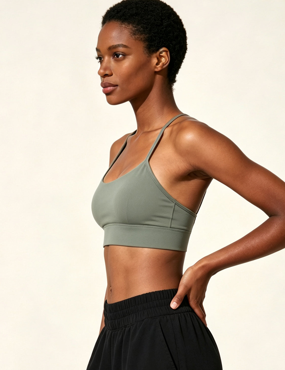 Orin Women’s Y Back Sports Bra with Removable Pads Light Medium Support Yoga Workout Bra