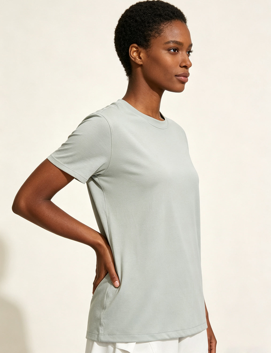 Orin Women's Crew Neck Loose Casual Sports Short Sleeve