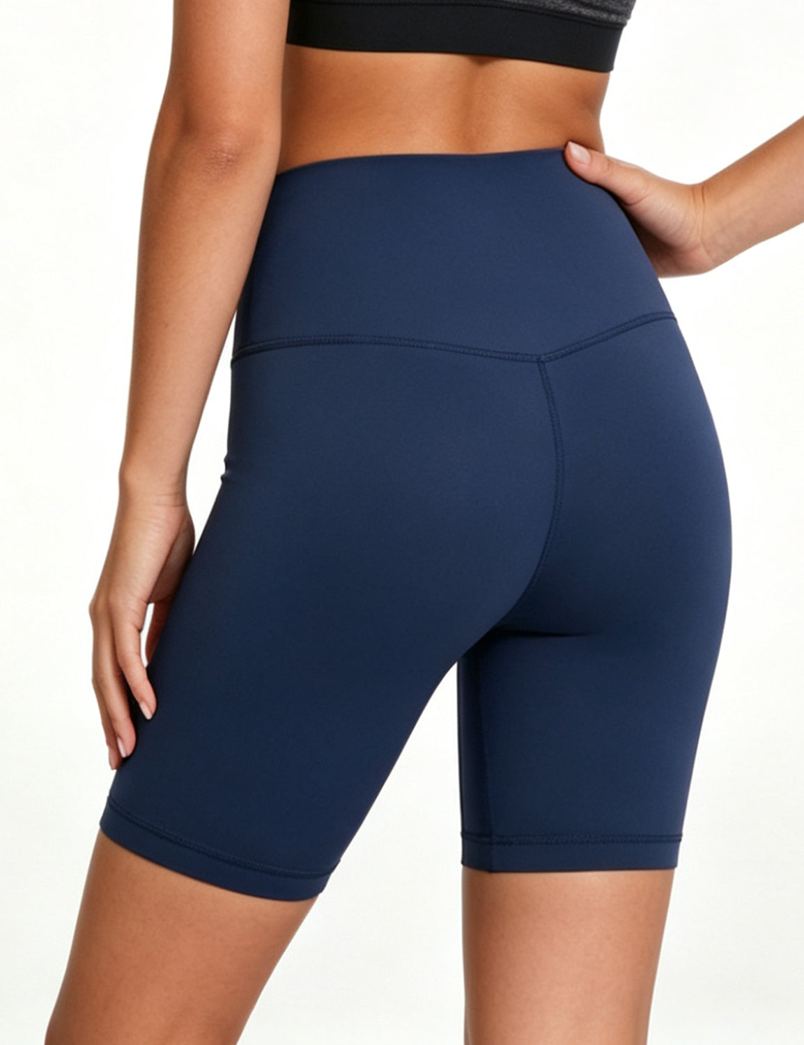 Orin Women High Waisted Biker Shorts with Hidden Pocket
