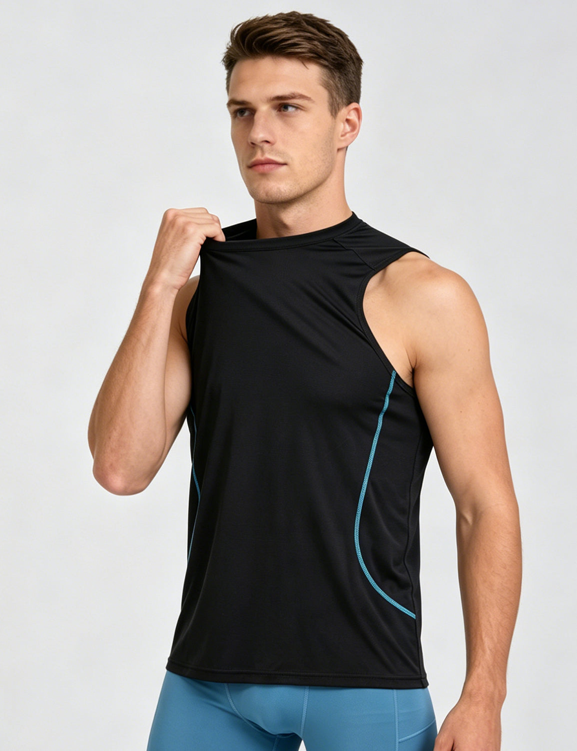 Orin Men's Wide Shoulder Breathable Sports Tank Top