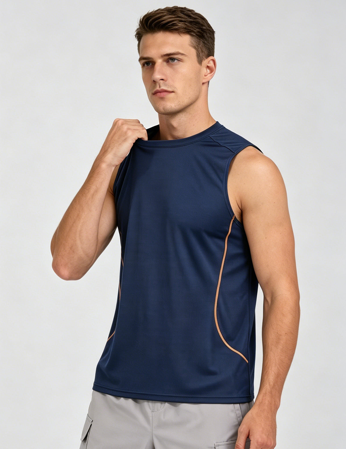 Orin Men's Wide Shoulder Breathable Sports Tank Top